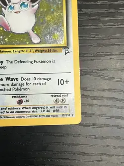 Pokemon TCG Wigglytuff 019/130 Base Set 2 Holo Rare Vintage WOTC 1999 LP - Image 5