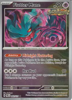 POKEMON - FLUTTER MANE - 043/131 - PRISMATIC EVOLUTIONS - REVERSE HOLO - Image 1