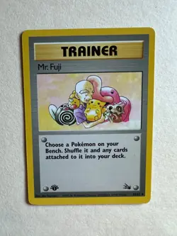 Pokemon TCG Mr. Fuji 58/62 Fossil 1st Edition - Image 1
