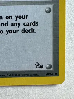 Pokemon TCG Mr. Fuji 58/62 Fossil 1st Edition - Image 4