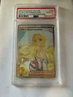 Lillie'S Determination Pokemon Meg En-Mega Evolution 184 NM PSA 10 - Image 1