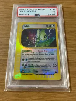 Pokemon TCG Celebi 145/144 Skyridge Reverse Holo 2003 English PSA 7 NM - Image 1