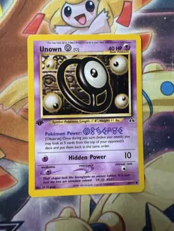 NM Unown O 69/75 1st Edition Neo Discovery Pokemon - Image 1