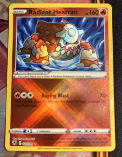 Pokemon, Radiant Heatran, 027/189, Astral Radiance, NM Condition. - Image 1