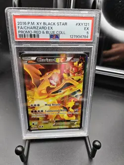 2016 Pokemon XY Black Star Promo Charizard EX #XY121 HOLO PSA 5 EX #127904784 - Image 1