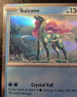 Suicune 026/094 Holo Rare Phantasmal Flames Pokemon TCG - Image 2