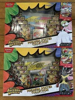 Pokemon Tcg Ascended Heroes Premium Poster Collection Set Lucario & Gardevoir 🔥 - Image 1
