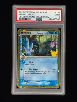 Mimikyu Holo 136 Pokemon Celebrations PSA 9 🔥🔥🔥 - Image 1