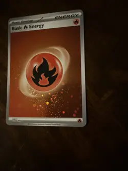 HD FOIL Triple Swirl Cosmos Holo Fire Energy SVE 002 - NM RARE SV 151 Pokemon - Image 4