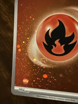 HD FOIL Triple Swirl Cosmos Holo Fire Energy SVE 002 - NM RARE SV 151 Pokemon - Image 5