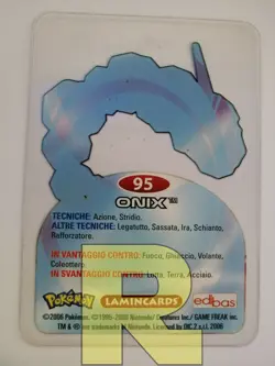 Onix 95 ® Lamincard Edibas 2006 ® Pokemon ® Italiano ® EX - Image 2