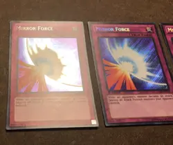 Yugioh - 3x Mirror Force LCYW-EN091 & LCJW-EN130 - Secret Rare - LP - Image 2