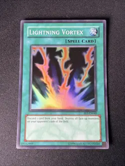 Lightning Vortex FET-EN040 (Super Rare, Unlimited, Played / LP) Yugioh - Image 1