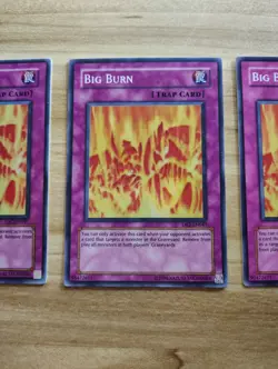 Yu-Gi-Oh! - Big Burn 3x- Super Rare / Holo - Full Playset - Image 4
