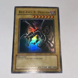 1996 Yu-Gi-Oh! Red Eyes Black Dragon LOB-070 - Image 1