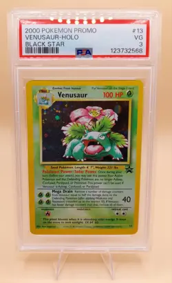Venusaur Holo Pokemon Black Star Promo #13 WOTC 1999-2000 PSA 3 - Image 1