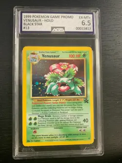 AGS 6.5 Graded Venusaur 1999 Pokemon Wotc Black Star Promo Holo 13/53 - Image 1