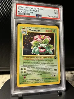 Pokemon Venusaur Black Star Promo Holo #13 PSA 7 2000 (Swirl) - Image 3