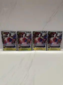 Boa Hancock OP14-112 SR PLAYSET (4) The Azure Seas Seven One Piece CCG ENGLISH - Image 1
