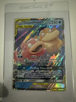 Pokemon TCG Slowpoke Psyduck GX Holo Card 35/236 Sm-Unified Minds - Image 1