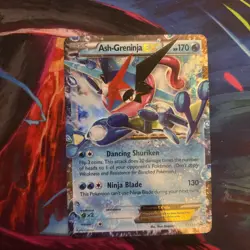 Pokemon TCG EX XY133 Ash-Greninja Black Star Promo Holo Card - Image 1