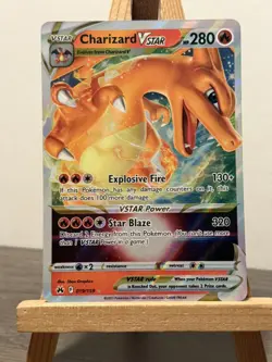 Pokemon Charizard v Star Ultra Rare Card Crown Zenith 019/159 - Image 1
