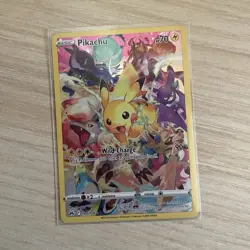 Pokemon Pikachu Crown Zenith 160/159 Secret Rare Full Art Holo Wild Charge Card - Image 1