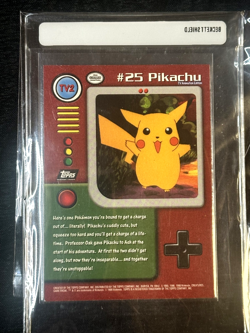 Topps Pokemon TV2 Card Pikachu #25 - Image 2