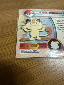 Pokemon #52 Meowth Trading Card Base Collectible Topps Series 2 NM -2 - Image 4