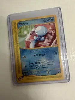 Pokemon Wooper 66/147 Uncommon Aquapolis Non Holo Pokemon Card - Image 3