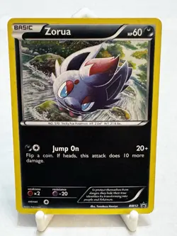 Pokemon Zorua Black & White Promo Holo BW12 Basic 60HP Jump On Attack Card - Image 1