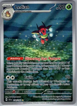 Ledian 144/142 SV07: Stellar Crown - Pokemon Card - NM - Image 1