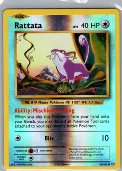 Rattata 66/108 Reverse Holo XY - Evolutions - Pokemon Card - NM - Image 1