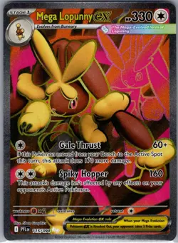 Mega Lopunny ex 115/094 ME02: Phantasmal Flames - Pokemon Card - NM - Image 1