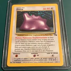 Pokemon Ditto Base Holo Card 3/62 50HP Italian 1999 Basic Shapeshifter - Image 1