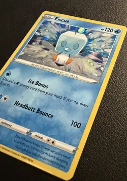 Pokemon Card Eiscue SWSH128 Black Star Promo~HD GALAXY SWIRL~NM 🌀 - Image 1