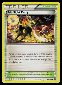 Pokemon Card BREAKpoint All-Night Party 96/122 Uncommon Umbreon - Image 1