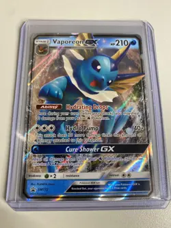 Vaporeon GX - SM172 - Pokemon Sun & Moon Black Star Promo Ultra Rare Card NM - Image 1