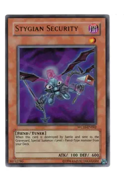 Yugioh- 1X Stygian Security - Ultra Rare - Promo - WC10-EN002 - Light Play - Image 1