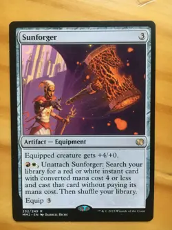 Mtg Carte Magic MM15 Sunforger English NM/LP - Image 1