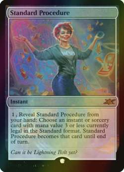 MTG Standard Procedure Foil ** Unfinity ** English (NM) - Image 1
