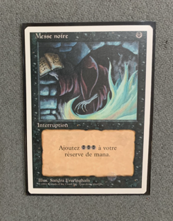 Magic: The Gathering MTG Dark Ritual French - Fourth ED 1995 FWB - Near-Mint/NM! - Image 1