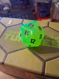 Life Counter TEENAGE MUTANT NINJA TURTLES ~ Oversized D20 SPINDOWN Dice - Image 1