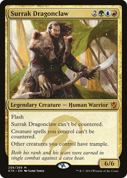Surrak Dragonclaw #206 (MP) Khans of Tarkir KTK Magic MTG - Image 1