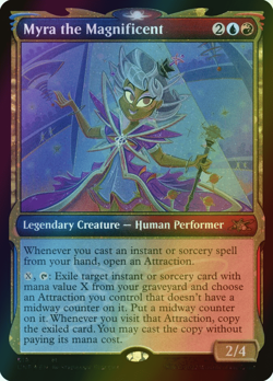 MTG Myra the Magnificent Showcase Foil ** Unfinity ** English (NM) - Image 1