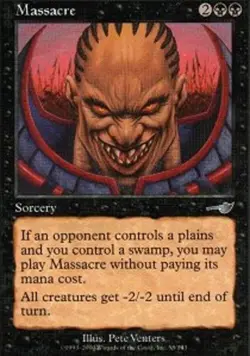 1x Massacre - Foil Heavy Play MTG Magic - Kid Icarus - - Image 1