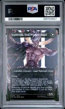 2025 #0382 SEPHIROTH, FABLED SOLDIER/SEPHIROTH, ONE-WINGED ANGEL PSA 10 - Image 2