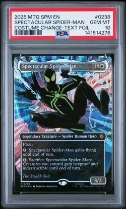 PSA 10 MTG Spectacular Spider-Man SPM #0238 (Borderless) Textured Foil Marvel - Image 1