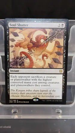 Magic: The Gathering Soul Shatter Rare Black Instant Regular Zendikar Rising - Image 1