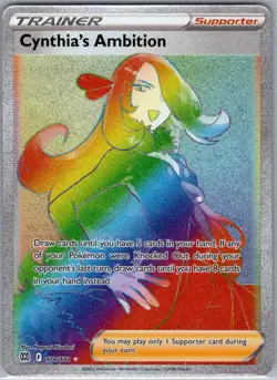 Cynthia's Ambition (Secret) 178/172 SWSH09: Brilliant Stars - Pokemon Card - NM - Image 1